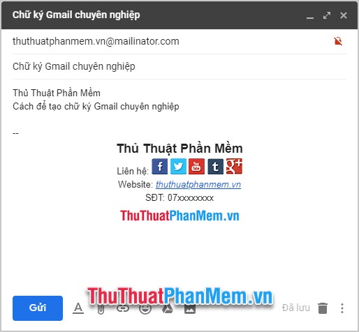 How to create a professional Gmail signature 2020 Picture 51