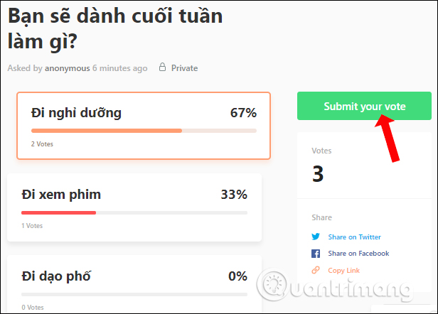 How to create a quick poll on Fast Poll Picture 10