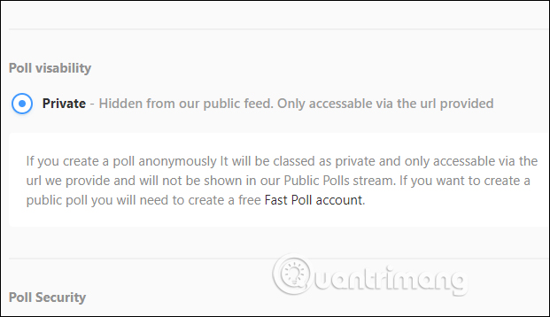How to create a quick poll on Fast Poll Picture 5