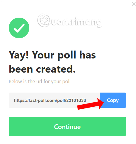How to create a quick poll on Fast Poll Picture 8