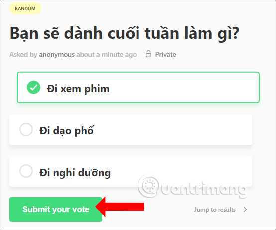 How to create a quick poll on Fast Poll Picture 9
