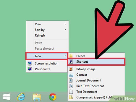 How to Create a Shortcut on Windows 8 Picture 2