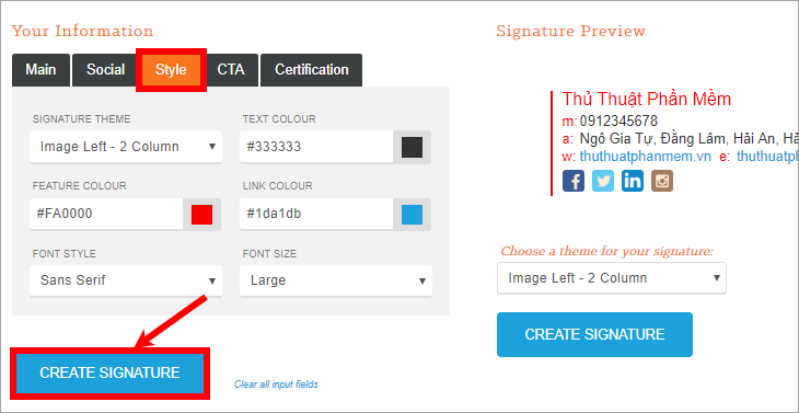 How to create a signature in Gmail Picture 10