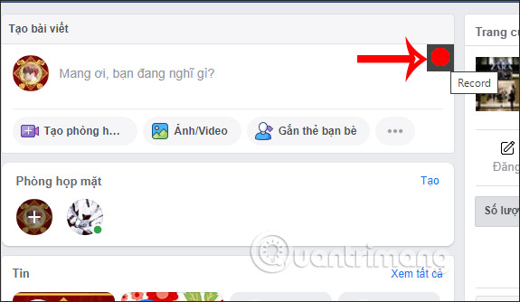 How to create a sound recording on Facebook Picture 1