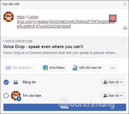 How to create a sound recording on Facebook Picture 4