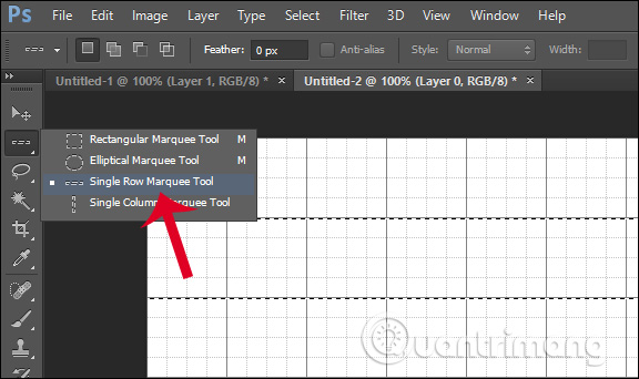 Picture 2 of How to create a table in Photoshop