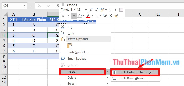 How to create a table, insert a table in Excel 2016 - TipsMake.com