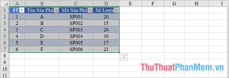 How to create a table, insert a table in Excel 2016 - TipsMake.com