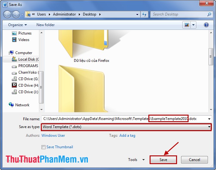 How to create a Template template in Word 2007 and Word 2010 Picture 7