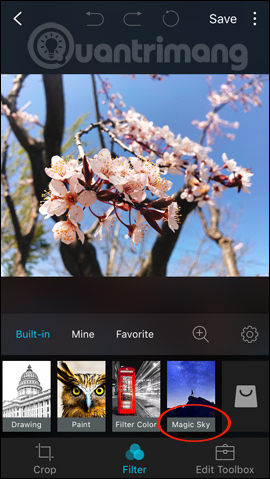 How to create a thousand-star sky image on smartphones Picture 6