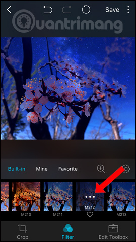 How to create a thousand-star sky image on smartphones Picture 8