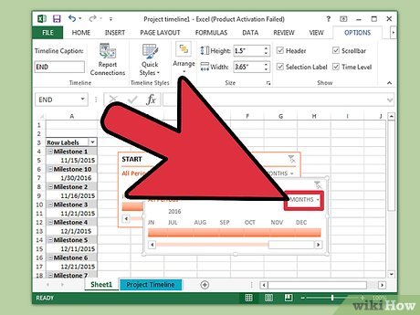 How to Create a Timeline in Excel Picture 12