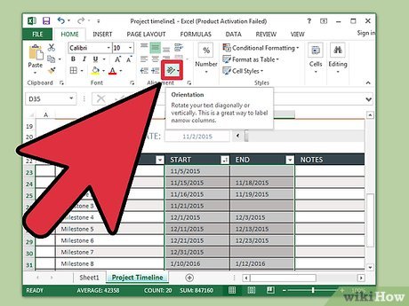 How to Create a Timeline in Excel Picture 17