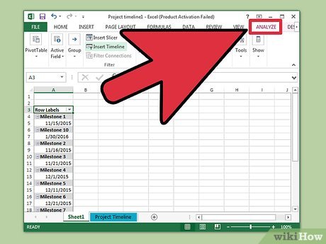 How to Create a Timeline in Excel Picture 8
