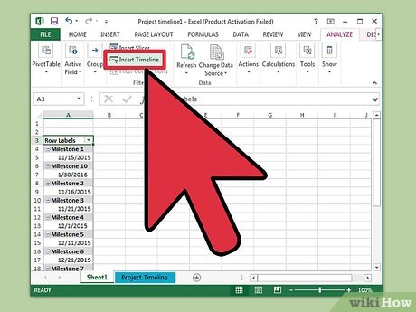 How to Create a Timeline in Excel Picture 9