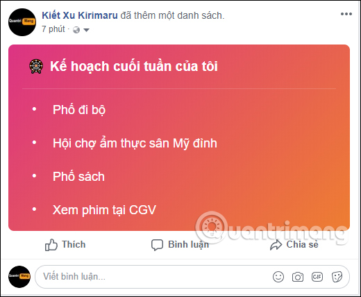 How to create a to-do list on Facebook Picture 8