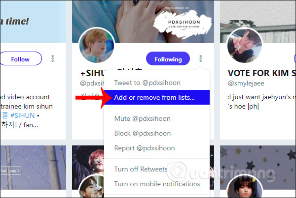 How to create a Twitter account list Picture 5