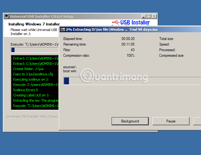 How to create a USB boot, install Windows using the Universal USB Installer Picture 5