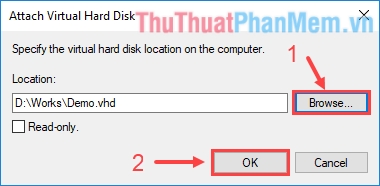 How to create a virtual drive (Virtual Hard Disk) on Windows 10 without installing any additional software Picture 16