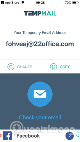 How to create a virtual email using Temp Mail on your phone Picture 2