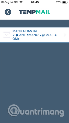 How to create a virtual email using Temp Mail on your phone Picture 7