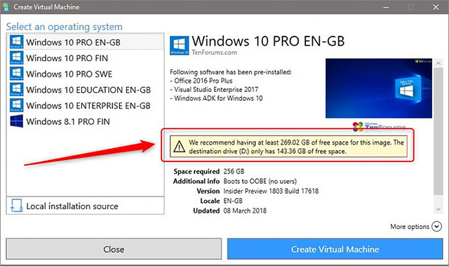 How to create a virtual machine repository for Hyper-V Quick Create Picture 4