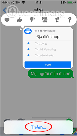 How to create a vote on iMessage iPhone Picture 11