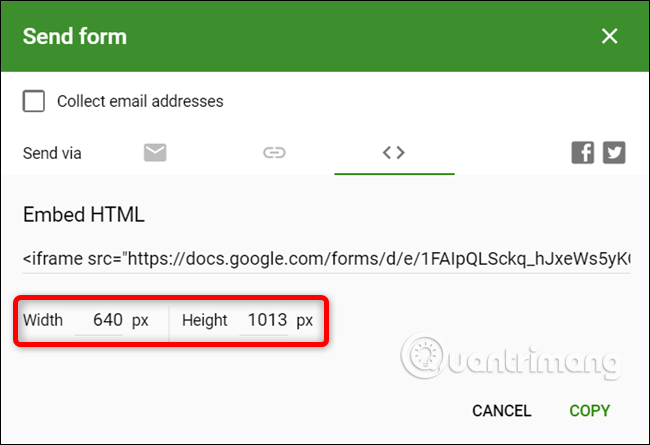 How to create a website contact form with Google Forms Picture 11