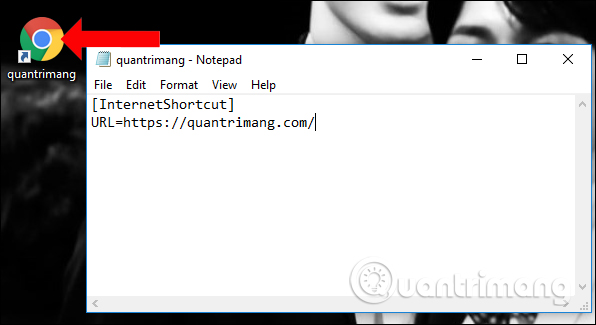 How to create a website shortcut on the Windows screen Picture 7