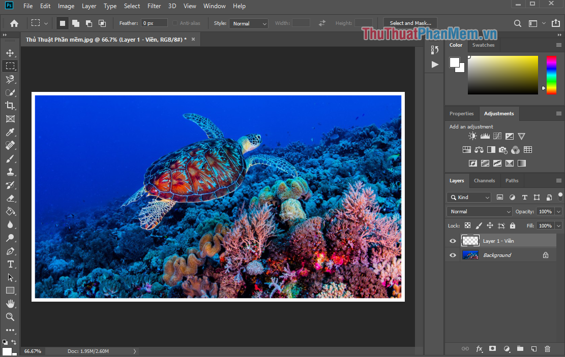 How to create a white border for photos in Photoshop Picture 3