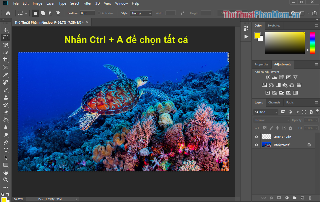 How to create a white border for photos in Photoshop Picture 4