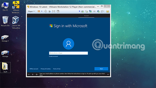 How to create a Windows 10 virtual machine with VMware Player and VirtualBox Picture 7