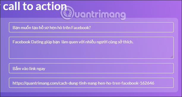 How to create advertising content in shared links Picture 3