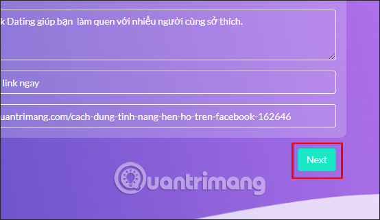 How to create advertising content in shared links Picture 5