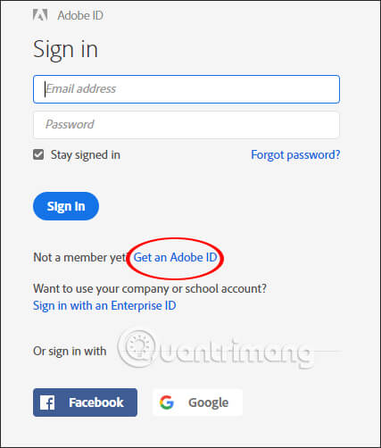 How to create an Adobe account Picture 2