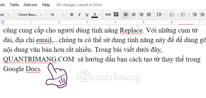 How to create an alternative phrase in Google Docs Picture 6