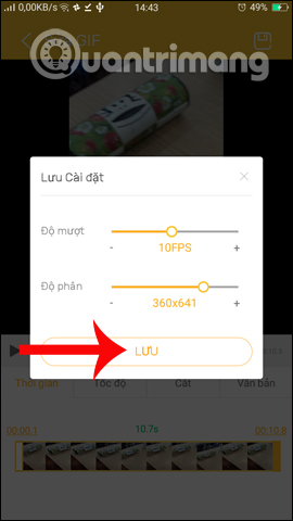 How to create an animation on Android using DU GIF Maker Picture 12