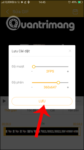 How to create an animation on Android using DU GIF Maker Picture 19