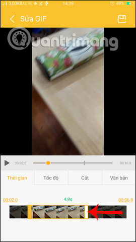 How to create an animation on Android using DU GIF Maker Picture 3
