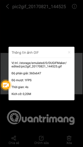 How to create an animation on Android using DU GIF Maker Picture 30