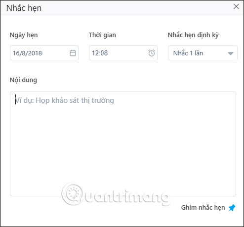 How to create an appointment on the Zalo PC chat group Picture 2