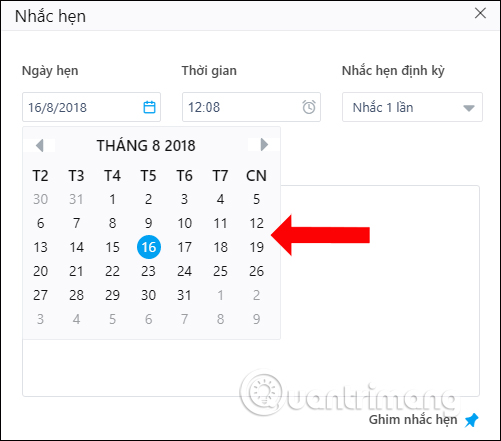 How to create an appointment on the Zalo PC chat group Picture 3