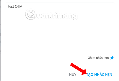 How to create an appointment on the Zalo PC chat group Picture 5