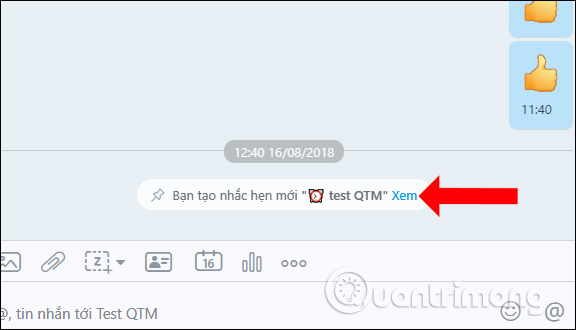 How to create an appointment on the Zalo PC chat group Picture 6