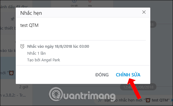 How to create an appointment on the Zalo PC chat group Picture 7