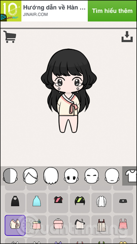 How to create an avatar chibi Facebook with Unnie doll Picture 5