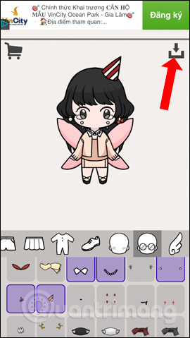 How to create an avatar chibi Facebook with Unnie doll Picture 8