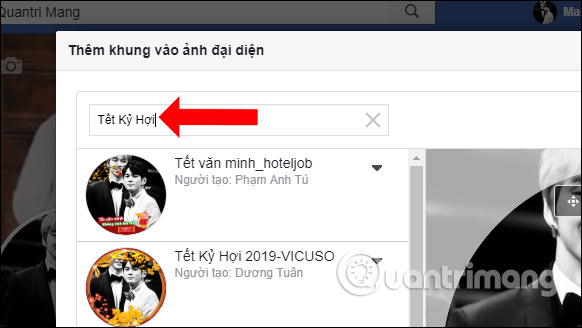 How to create an avatar Facebook Tết Hoi Hoi 2019 Picture 3