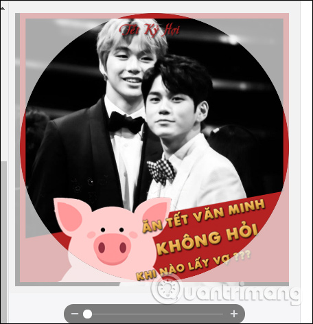 How to create an avatar Facebook Tết Hoi Hoi 2019 Picture 4