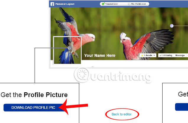 How to create an avatar image and Facebook cover photo match Picture 6